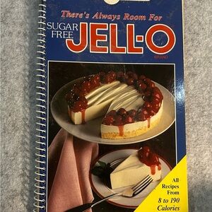JELL-O Sugar Free Dessert Recipe Book - Blue Cover
